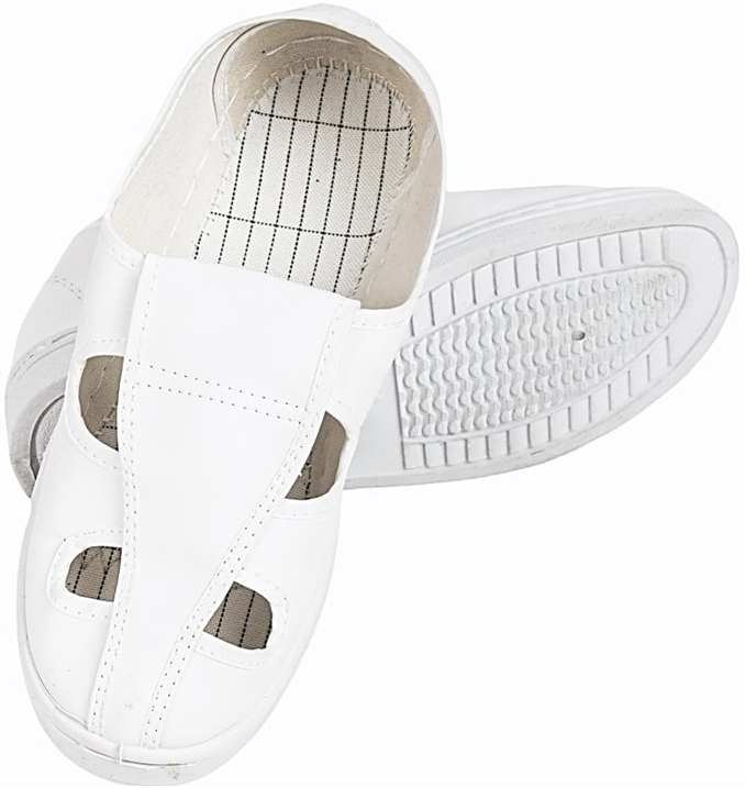 PVCソール帯電防止4ホールシューズ