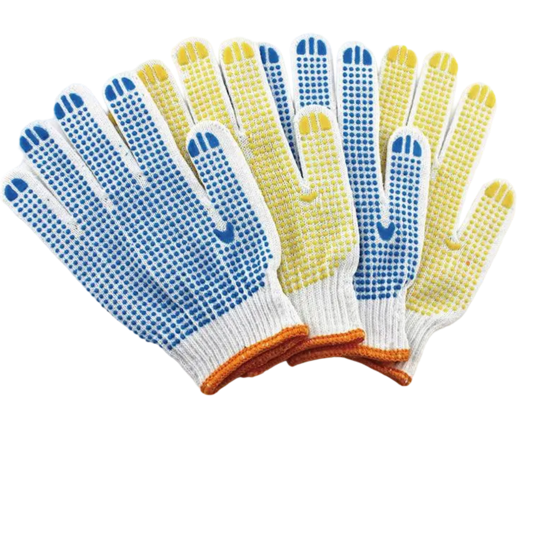 綿製滑り止め付き手袋