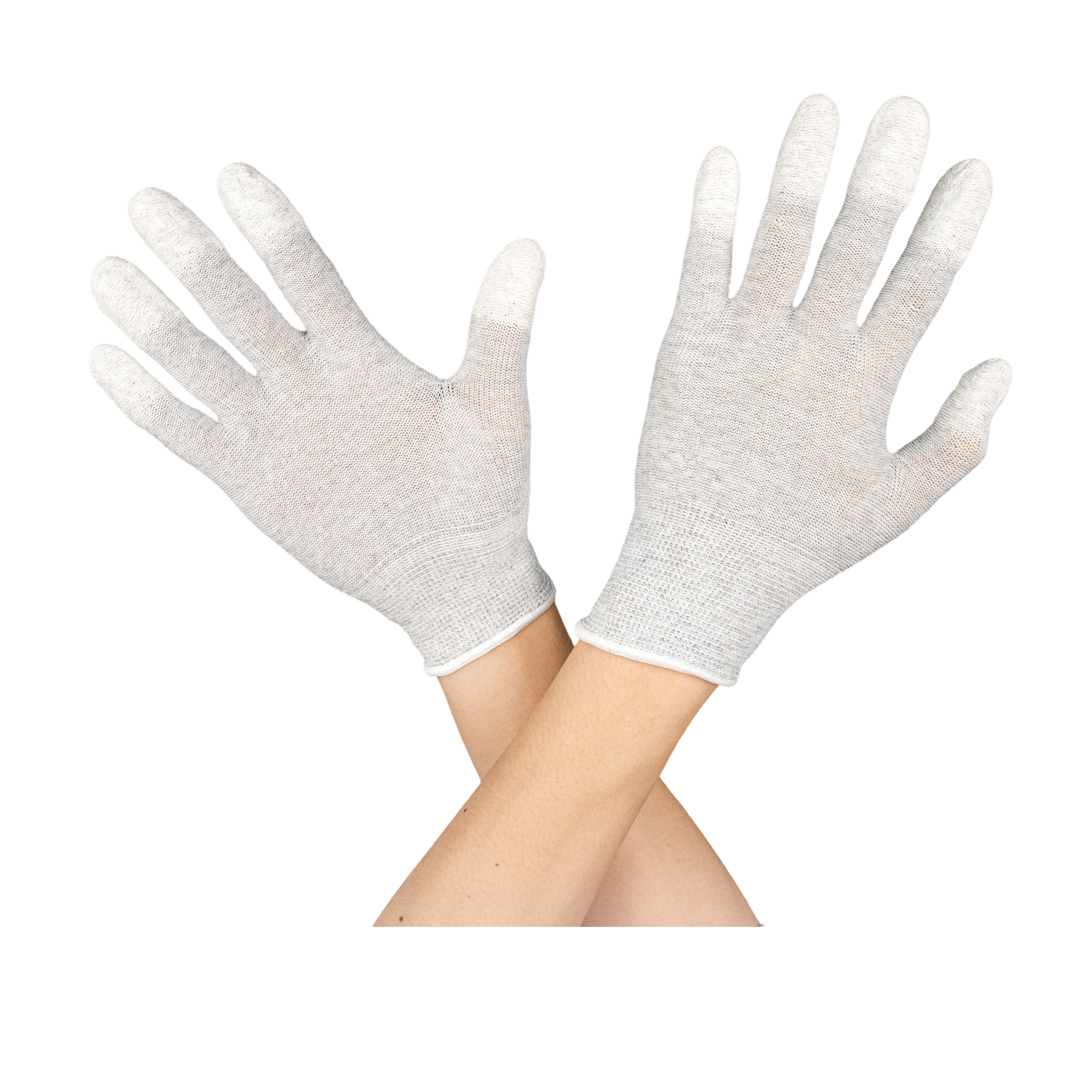 帯電防止カーボンファイバーPUコーティング指先手袋