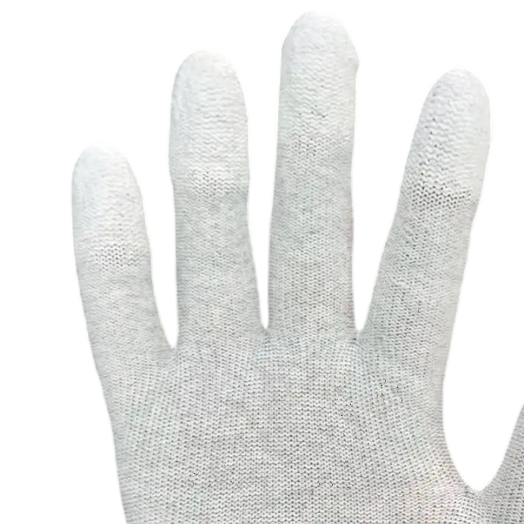 帯電防止カーボンファイバーPUコーティング指先手袋