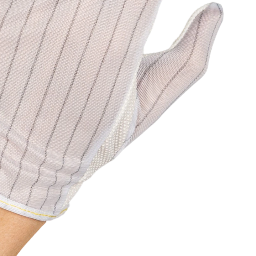 帯電防止ストライプ生地ドット加工手袋