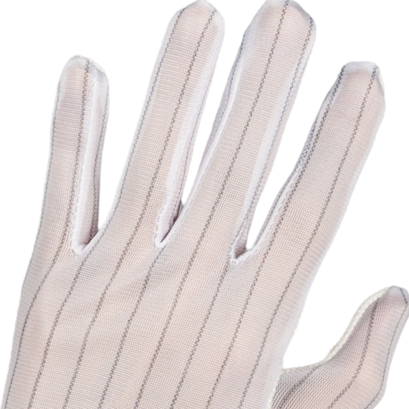 帯電防止ストライプ生地ドット加工手袋