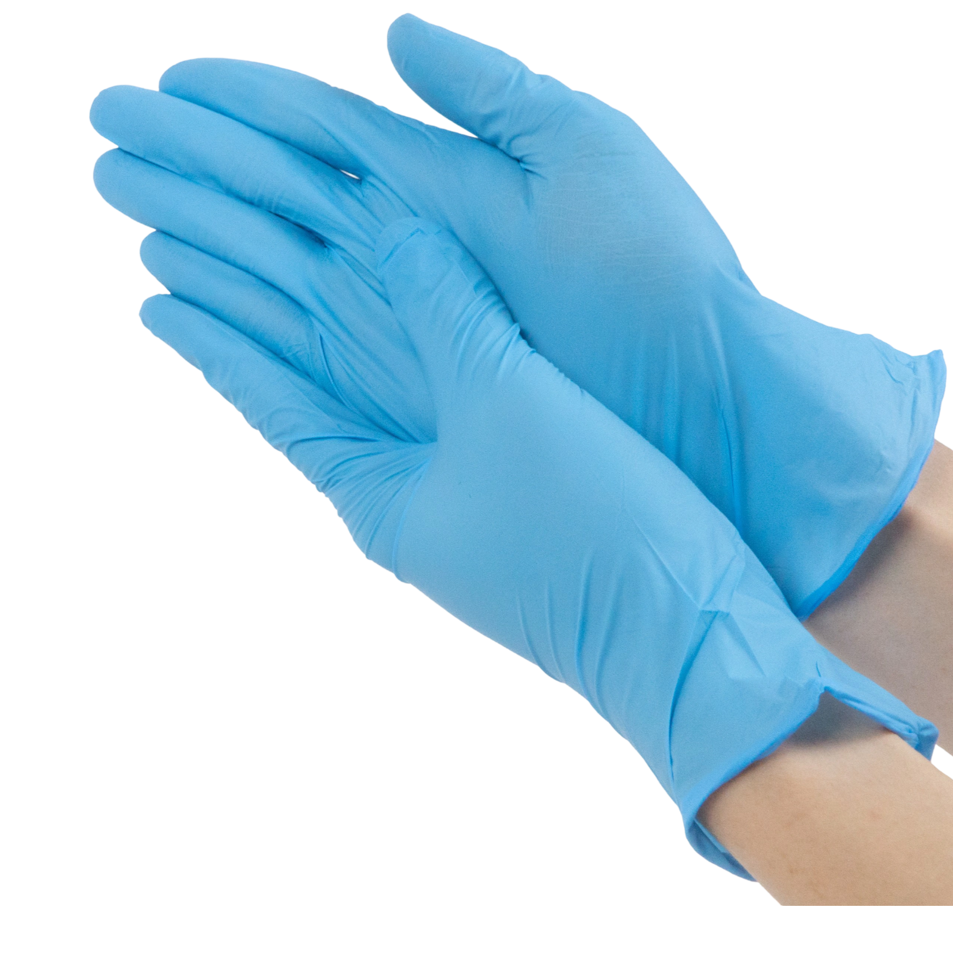 クリーンルーム用9インチニトリルブルー手袋 (Class 100 / Class  1000)