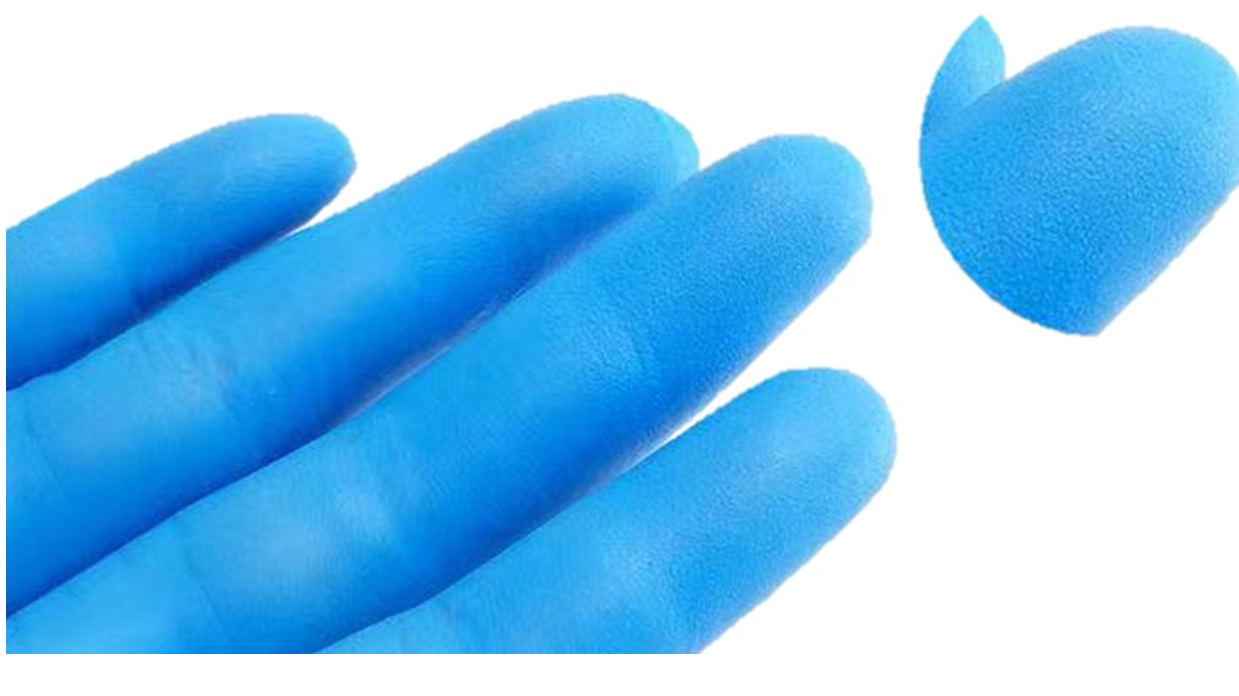 クリーンルーム用9インチニトリルブルー手袋 (Class 100 / Class  1000)